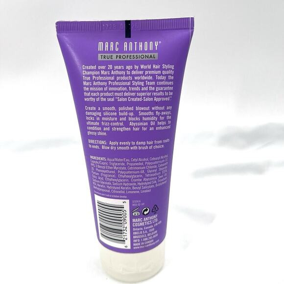 Marc Anthony Bye Bye Frizz Keratin Smoothing Blow Dry Cream 4.7oz - Picture 2 of 3